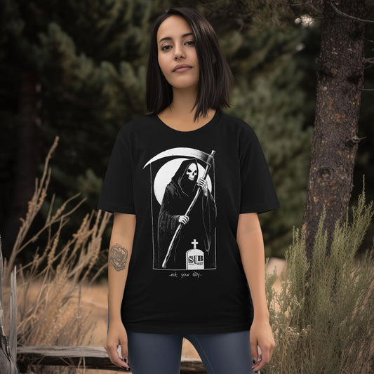 reaper in graveyard shirt