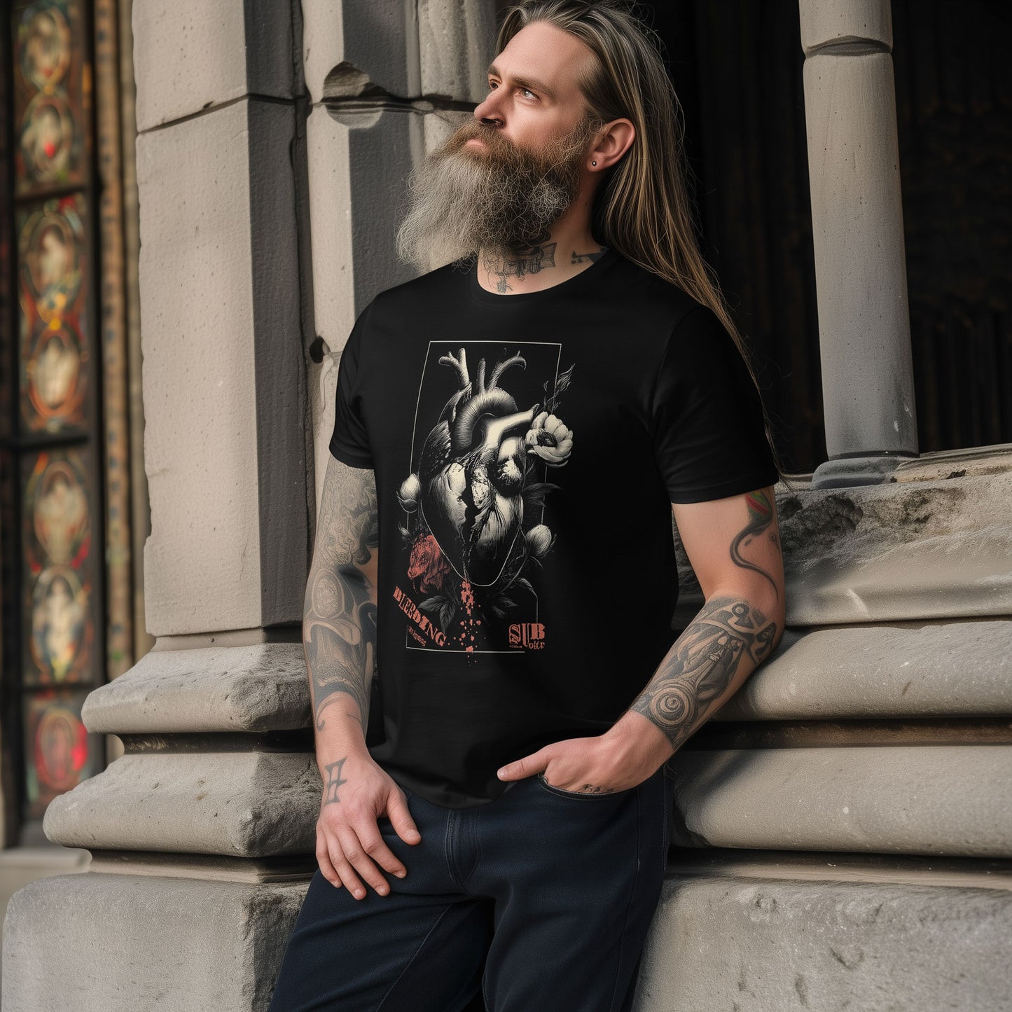 bleeding heart dark art shirts