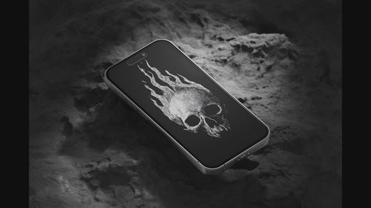Flame Skull Live HD Wallpaper 1080x1920px